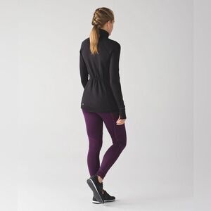 EUC Lululemon First Mile 1/2 Zip Pullover in Black